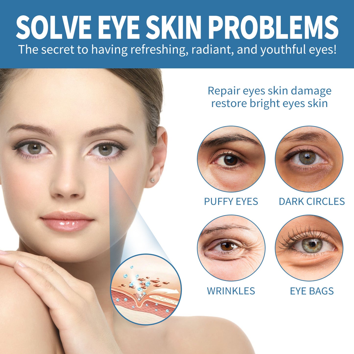 Marine Collagen Eye Gel Patches – 12 Pairs for Puffy Eyes & Dark Circles