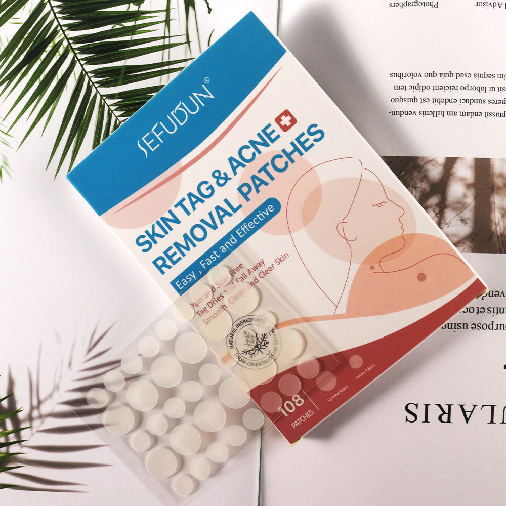Skin Tag & Acne Removal Patches – 108 Stickers for Clear & Smooth Skin
