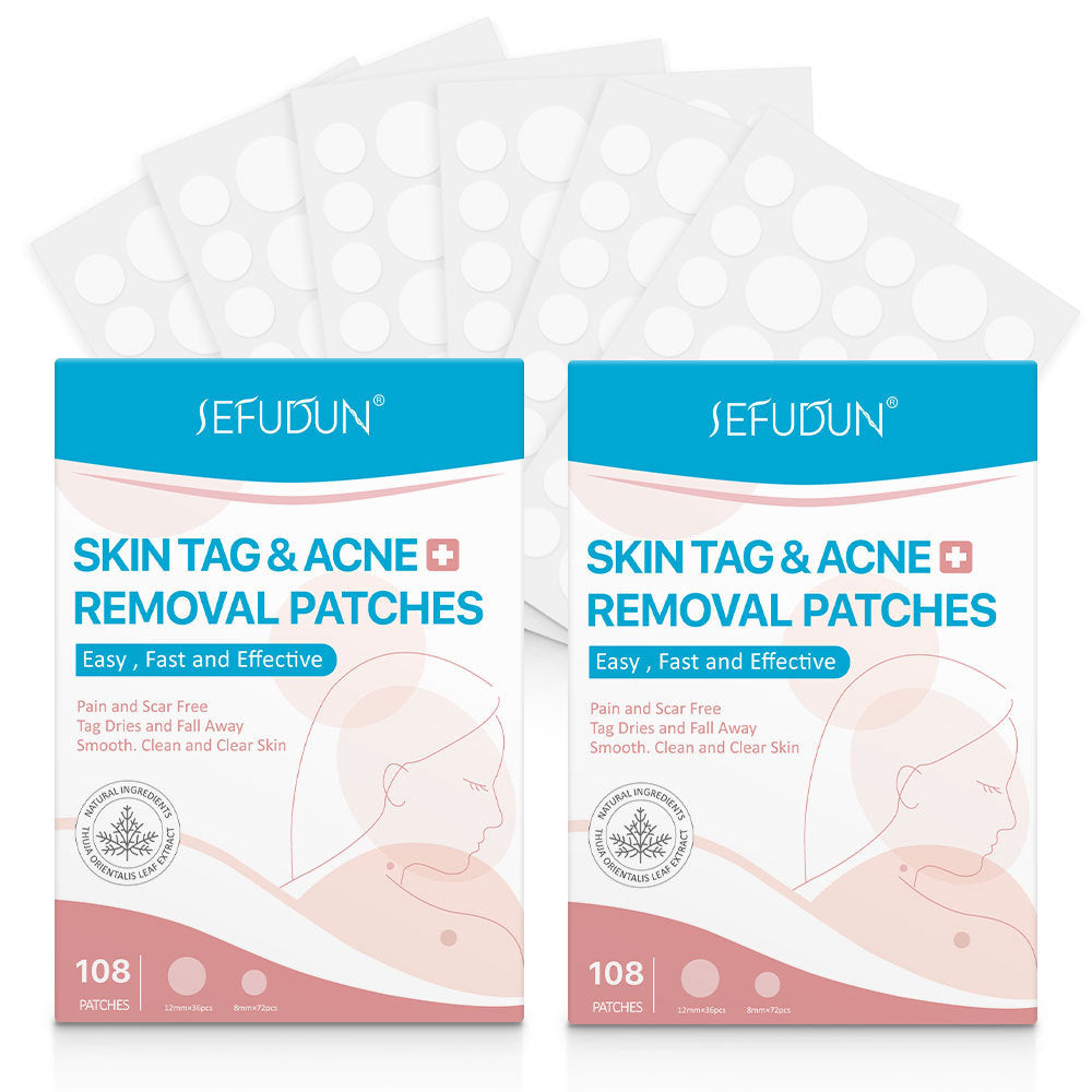 Skin Tag & Acne Removal Patches – 108 Stickers for Clear & Smooth Skin
