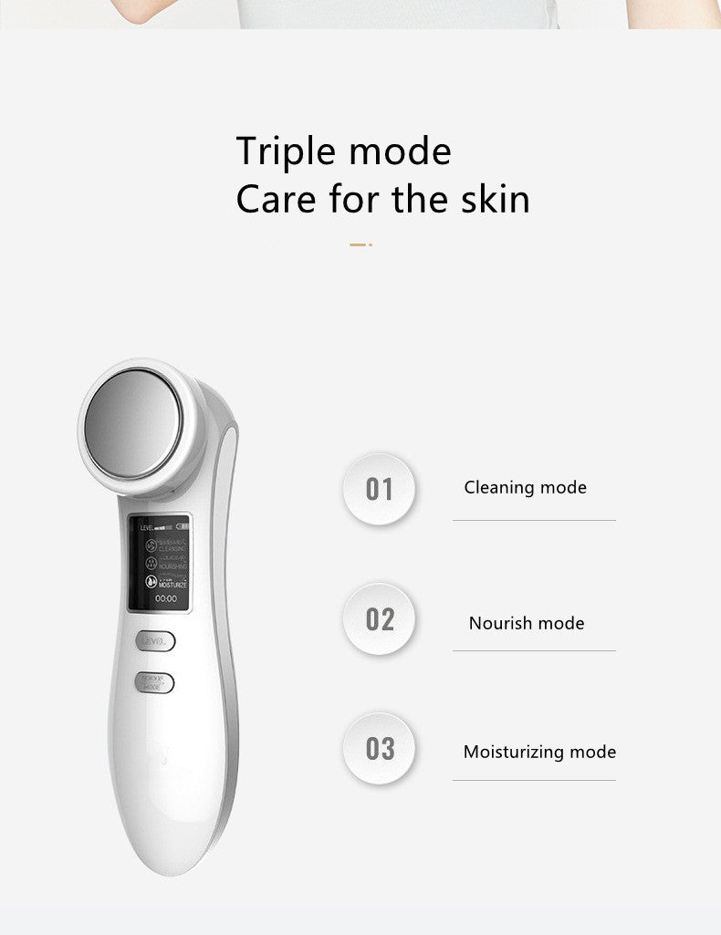 3-in-1 Ionic Facial Device – Deep Cleanse, Tighten & Rejuvenate Skin at Home