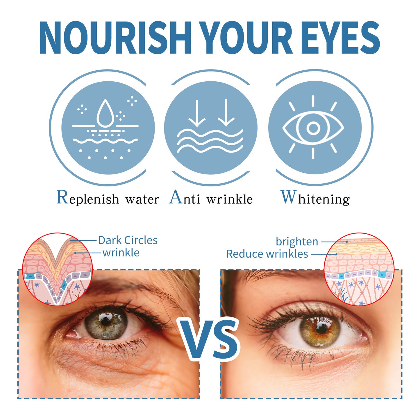 Marine Collagen Eye Gel Patches – 12 Pairs for Puffy Eyes & Dark Circles