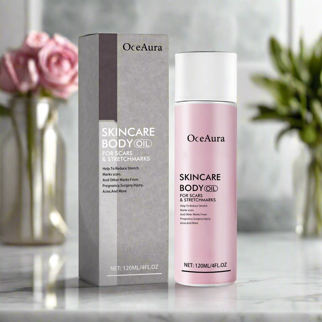 OceAura Skincare Body Oil – Fade Scars, Stretch Marks & Boost Skin Radiance